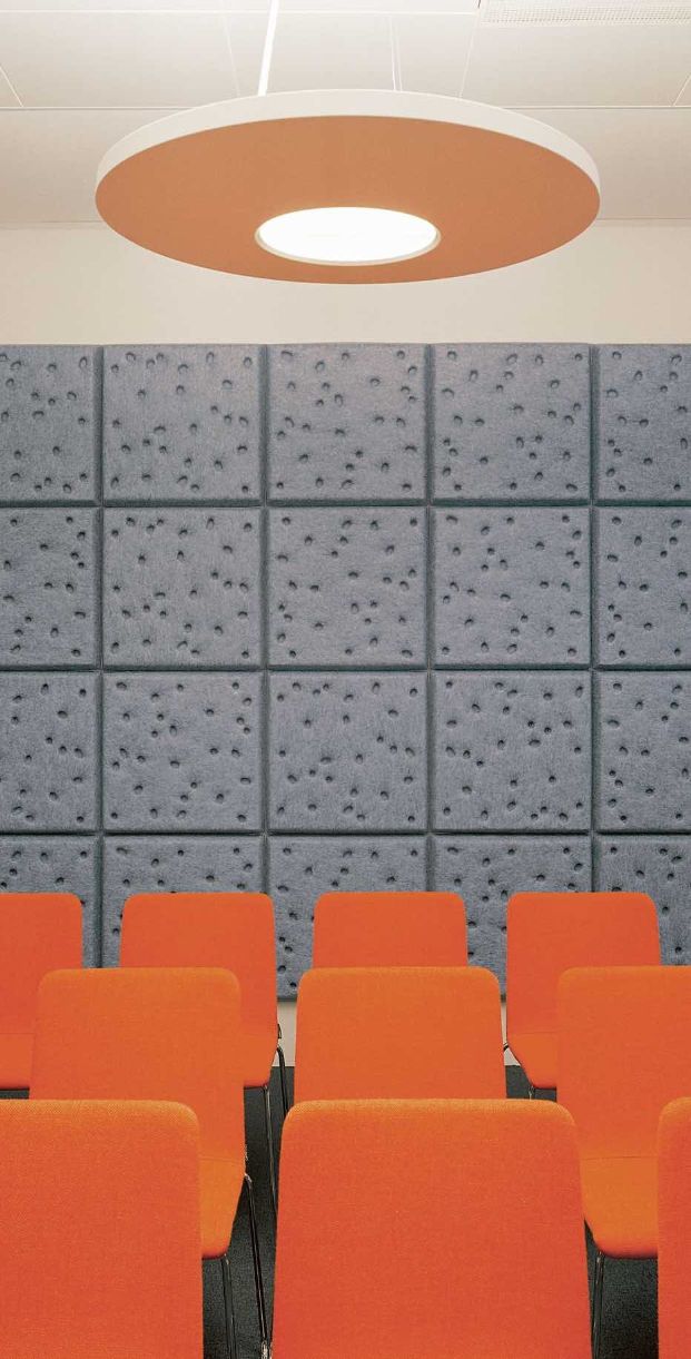 An image of an acoustic wall panel on Akoestiekspecialist called Offecct Soundwave® Luna.