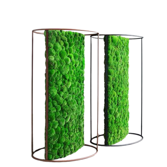 greenmood-gdivider-akoestiekspecialist Een afbeelding van een akoestische ruimteverdeler op Akoestiekspecialist genaamd Greenmood G-Divider.