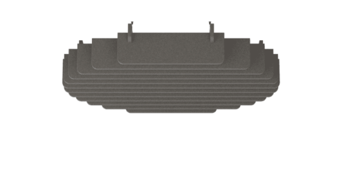 Een afbeelding van een akoestische plafond op Akoestiekspecialist genaamd Impact Acoustic Nebula Modular.