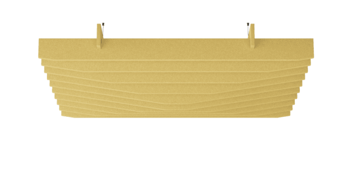 Een afbeelding van een akoestische plafond op Akoestiekspecialist genaamd Impact Acoustic Peak Modular.