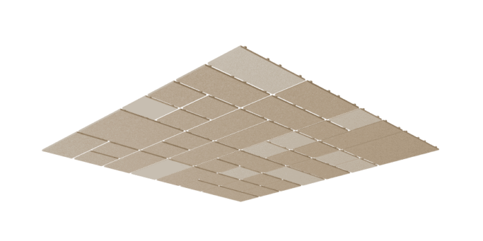Een afbeelding van een akoestische plafond op Akoestiekspecialist genaamd Impact Acoustic Piet.