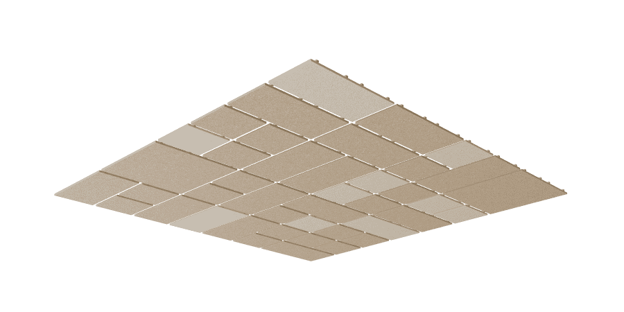 Een afbeelding van een akoestische plafond op Akoestiekspecialist genaamd Impact Acoustic Piet.