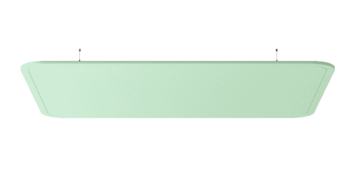 Een afbeelding van een akoestische plafondpaneel op Akoestiekspecialist genaamd Impact Acoustic Rectangle.