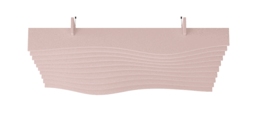 Een afbeelding van een akoestische plafond op Akoestiekspecialist genaamd Impact Acoustic Wave Modular.