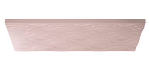 Een afbeelding van een akoestische plafond op Akoestiekspecialist genaamd Impact Acoustic Wave Sine Bespoke.